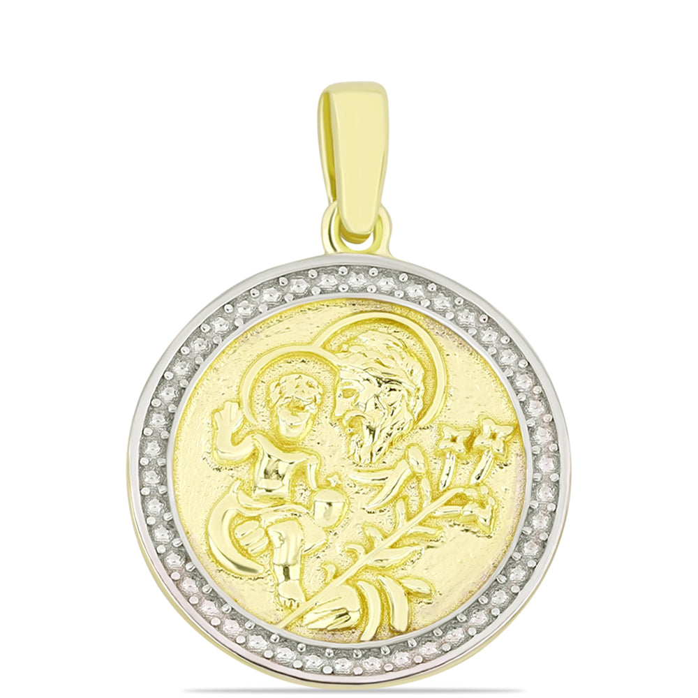 Colgante de Plata Bañada en Oro