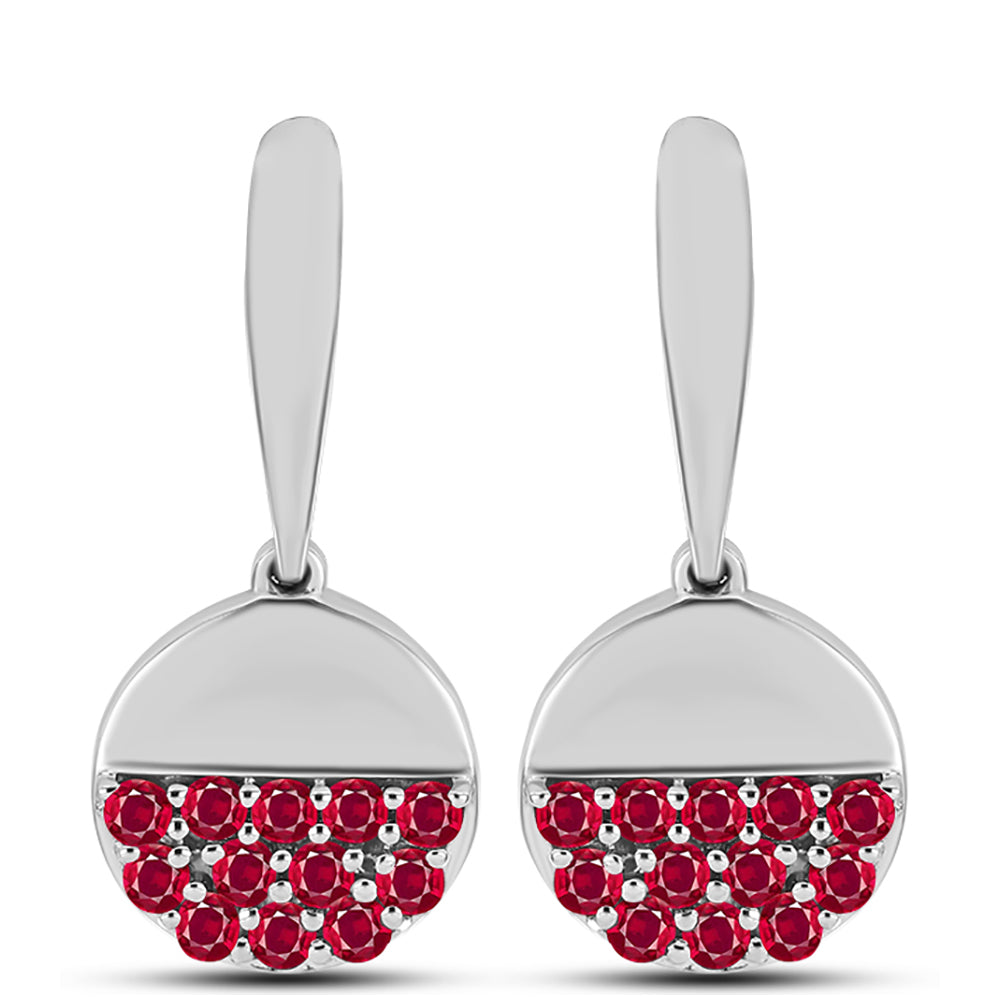 Pendientes de Plata con Rubí de Madagascar 1 