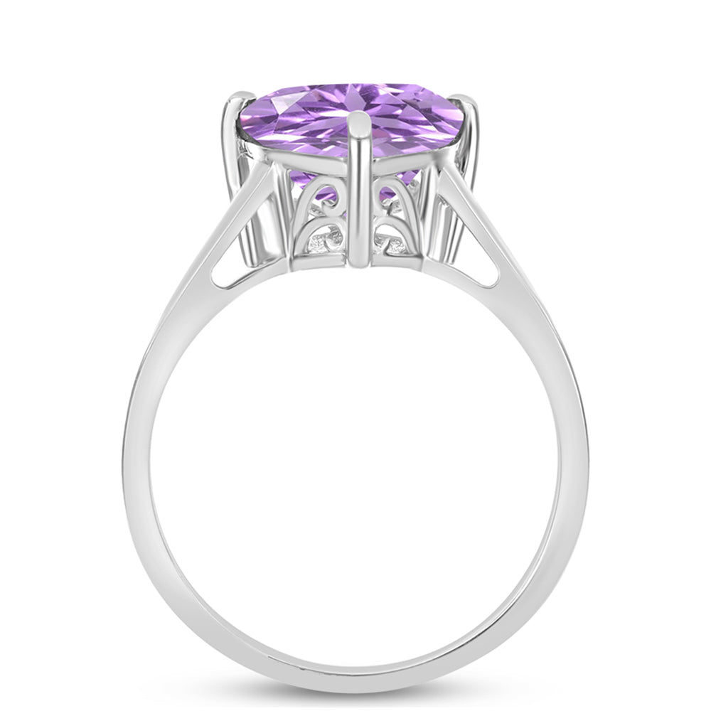 Anillo de Plata con Amatista Rosa de Francia 2 