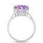 Anillo de Plata con Amatista Rosa de Francia