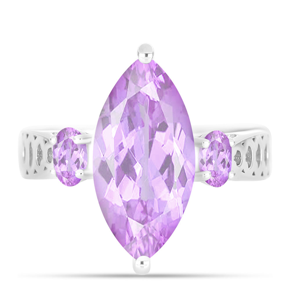 Anillo de Plata con Amatista Rosa de Francia 1 