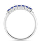 Anillo de Plata con Tanzanita AAA y Diamante blanco