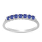 Anillo de Plata con Tanzanita AAA y Diamante blanco