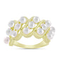 Anillo de Plata Bañada en Oro con Perla de Agua Dulce