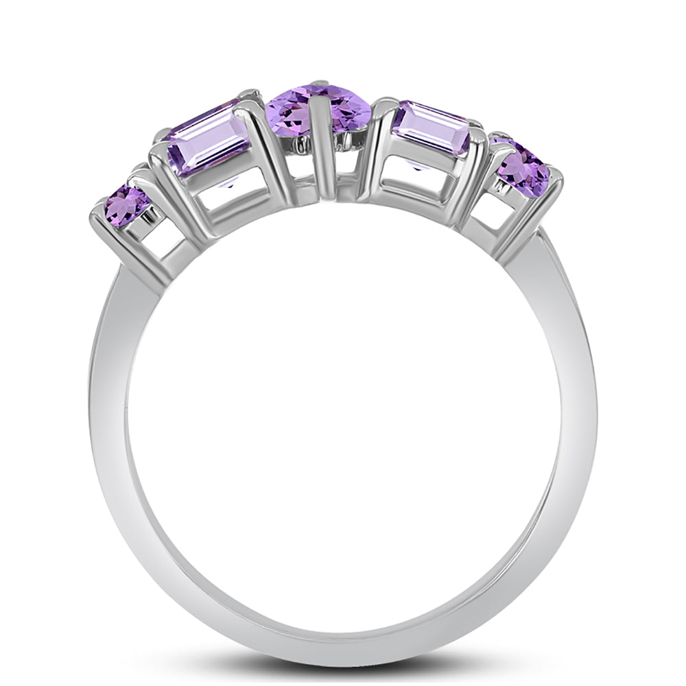 Anillo de Plata con Amatista Rosa de Francia 2 