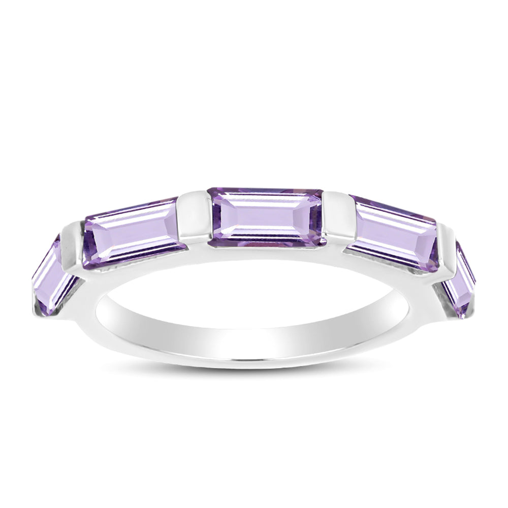 Anillo de Plata con Amatista Rosa de Francia