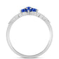 Anillo de Plata con Zafiro Azul Australiano