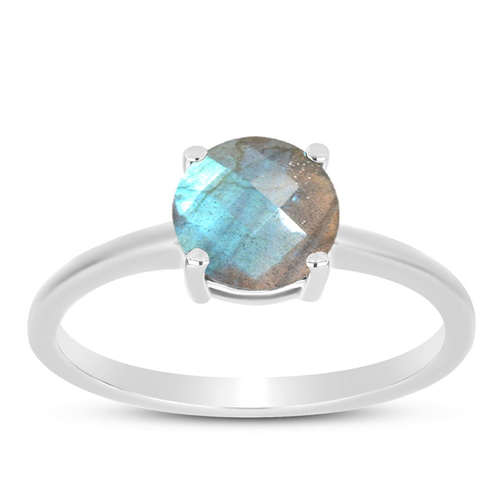 Anillo de Plata con Labradorita