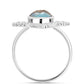 Anillo de Plata con Labradorita