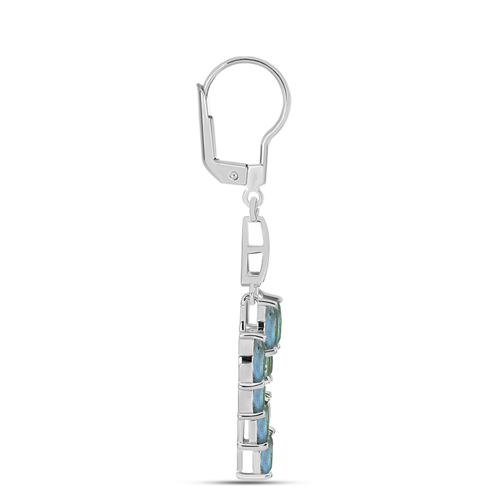 Pendientes de Plata con Labradorita