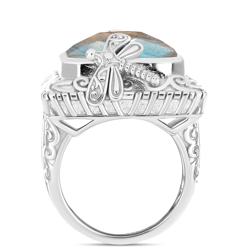 Anillo de Plata con Labradorita 2 