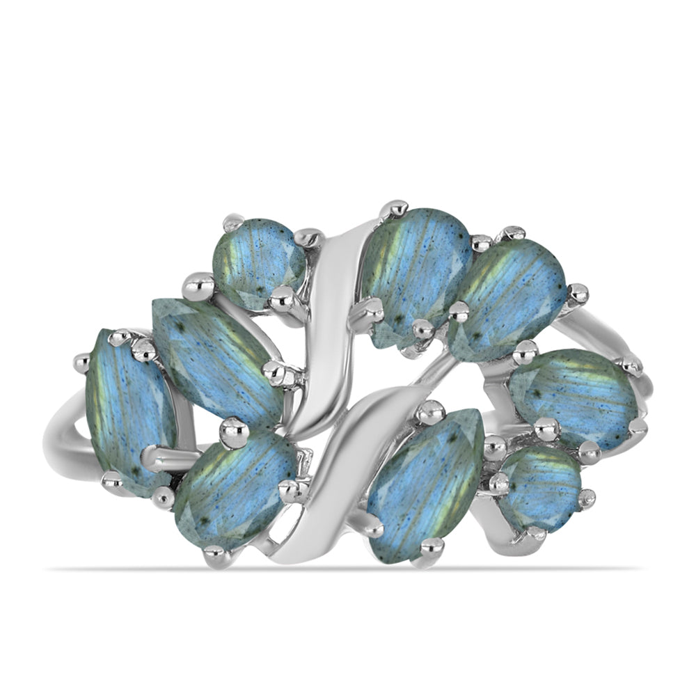 Anillo de Plata con Labradorita