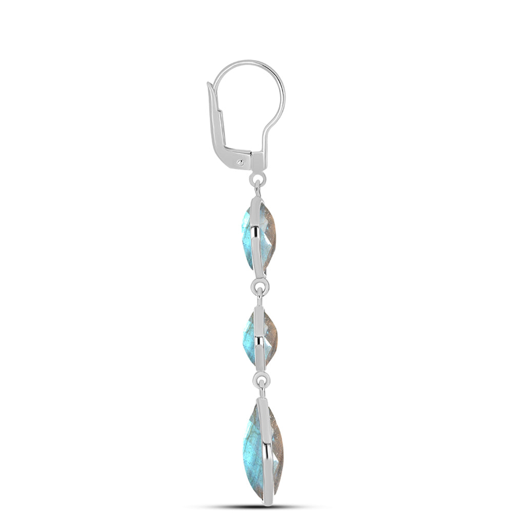Pendientes de Plata con Labradorita 2 