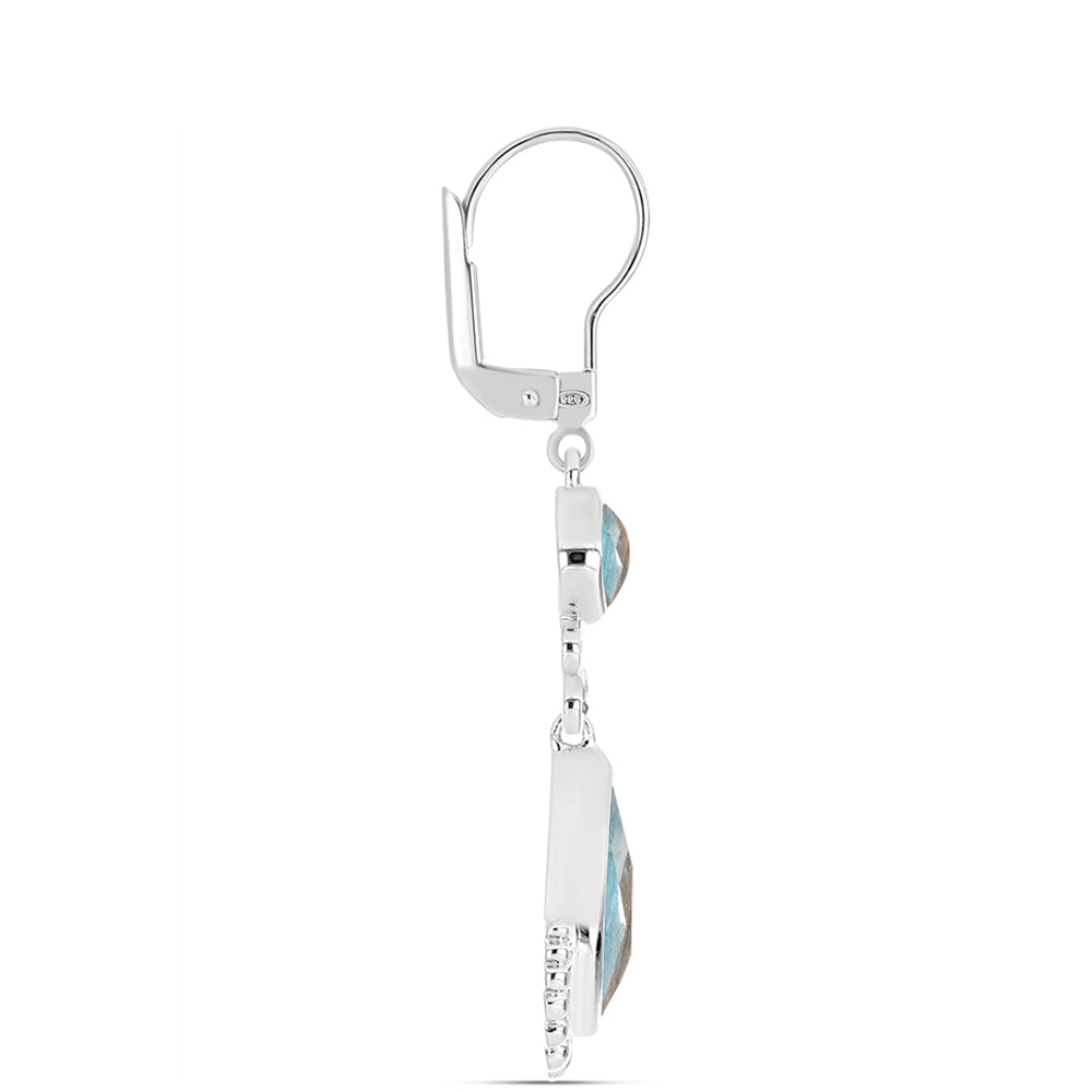 Pendientes de Plata con Labradorita