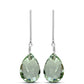 Pendientes de Plata con Amatista Verde