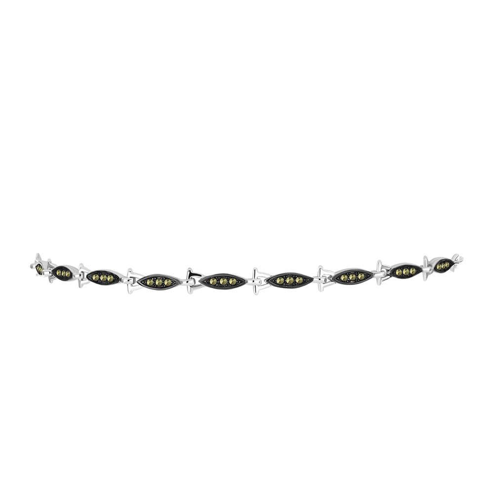 Pulsera de Plata con Marcasita de Austria 2 