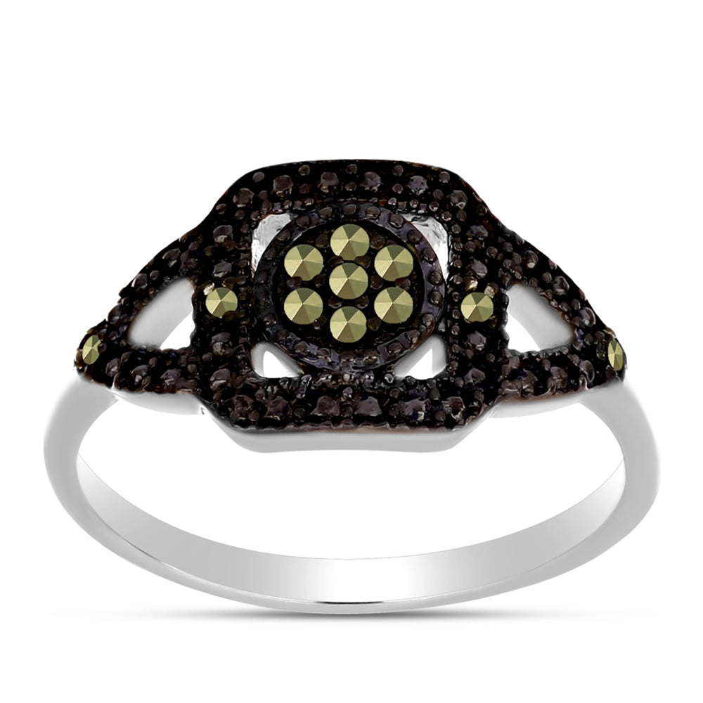 Anillo de Plata con Marcasita de Austria