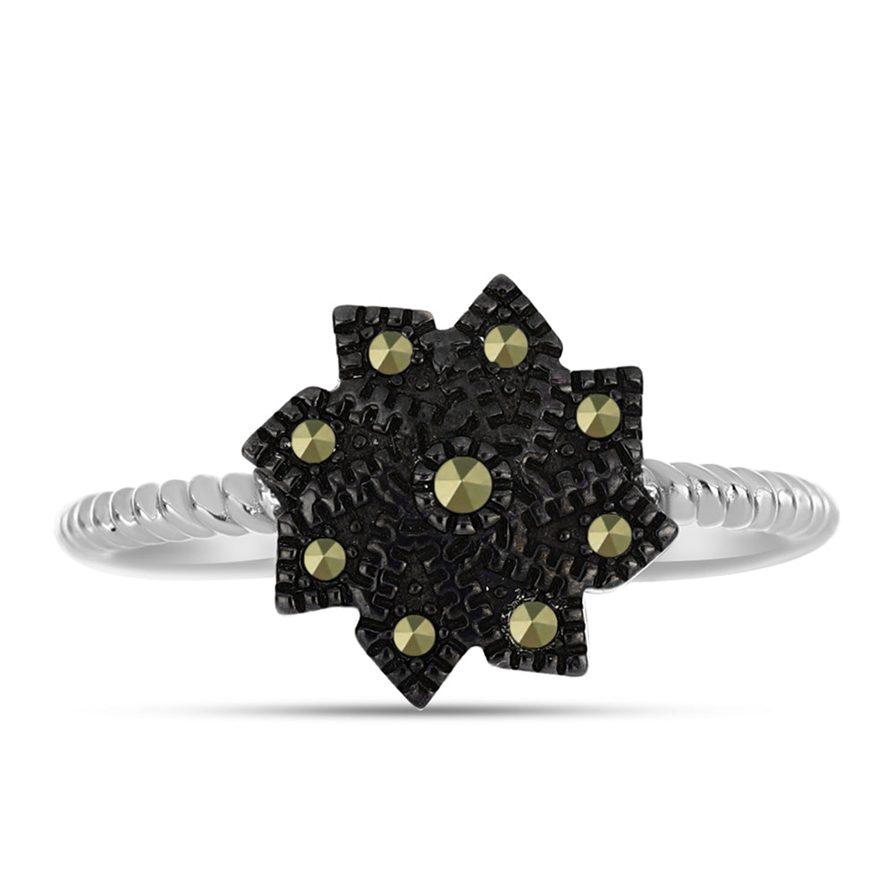 Anillo de Plata con Marcasita de Austria 1 