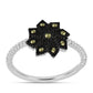 Anillo de Plata con Marcasita de Austria