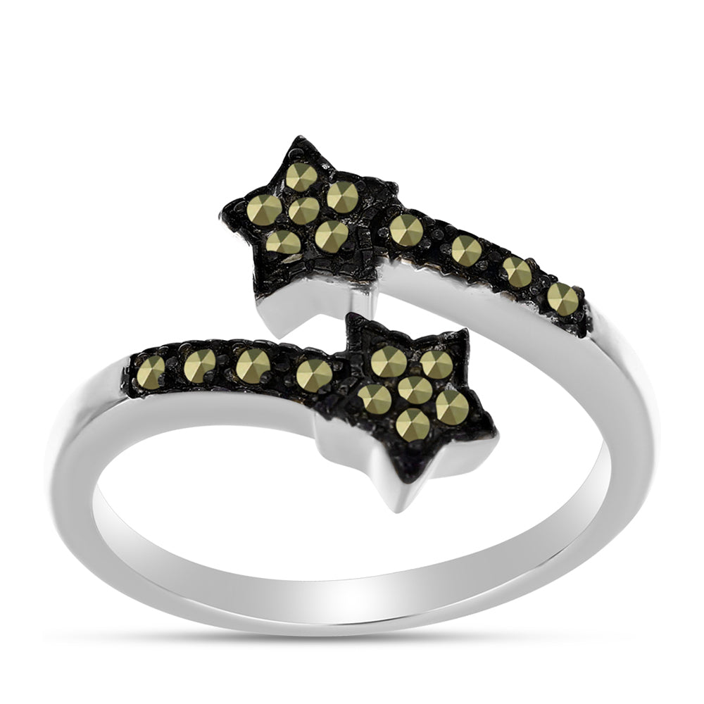 Anillo de Plata con Marcasita de Austria