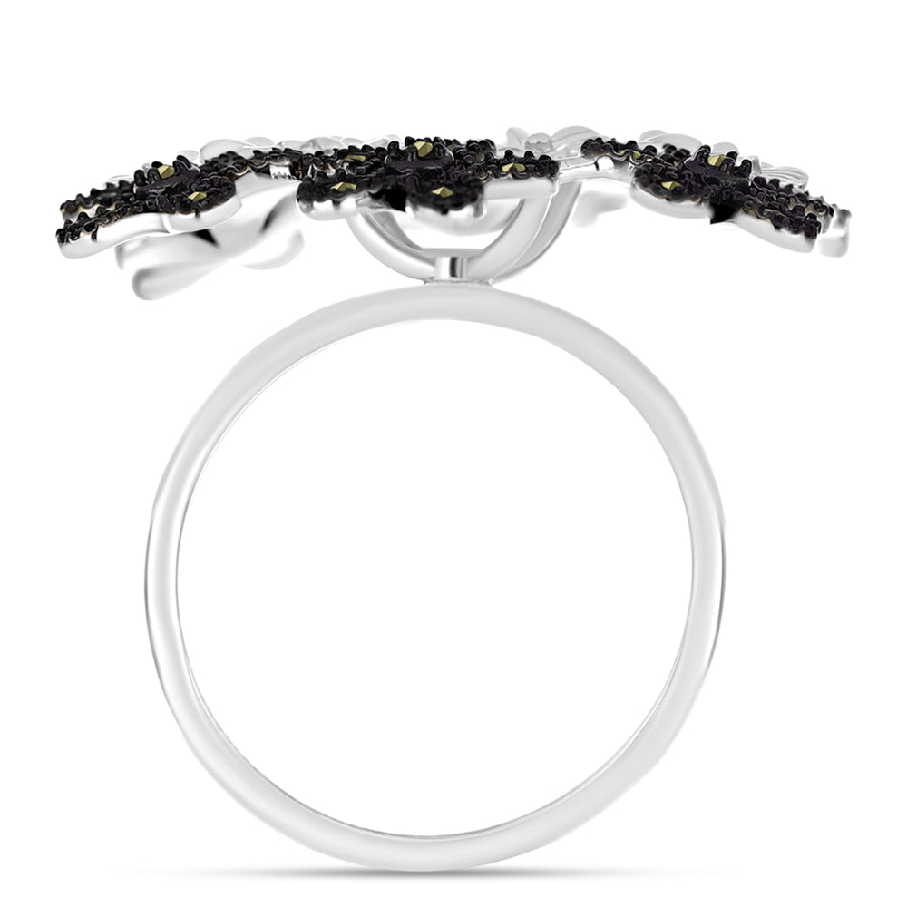Anillo de Plata con Marcasita de Austria