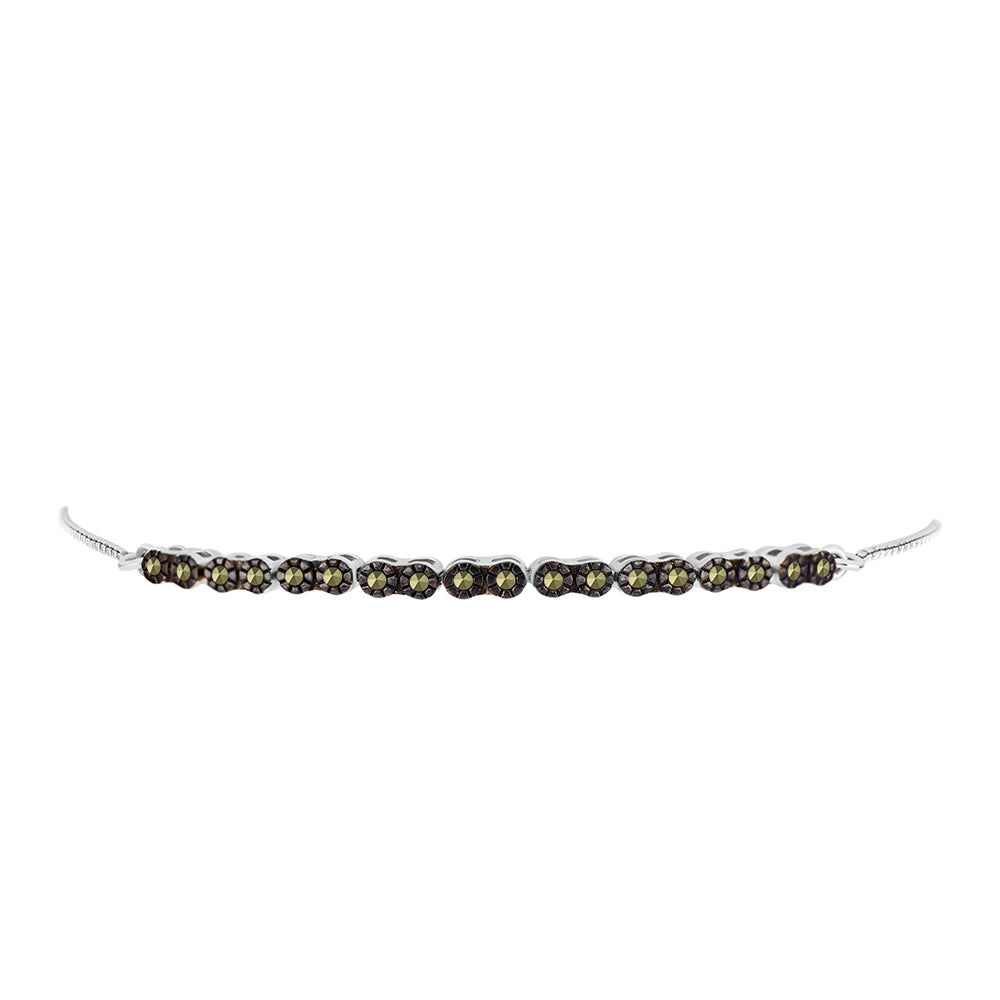 Pulsera de Plata con Marcasita de Austria
