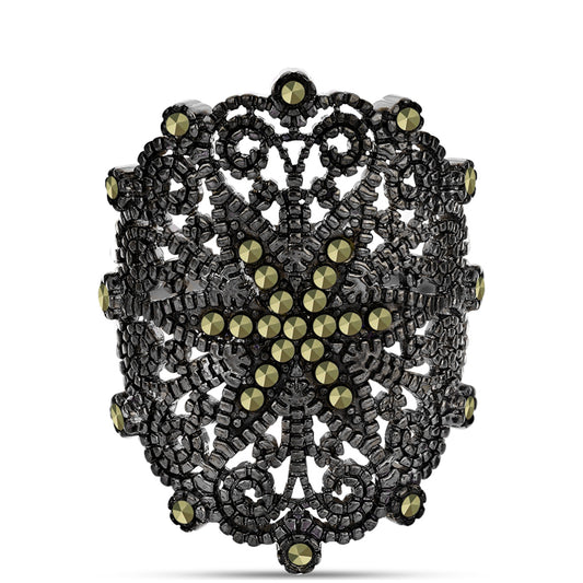 Anillo de Plata con Marcasita de Austria