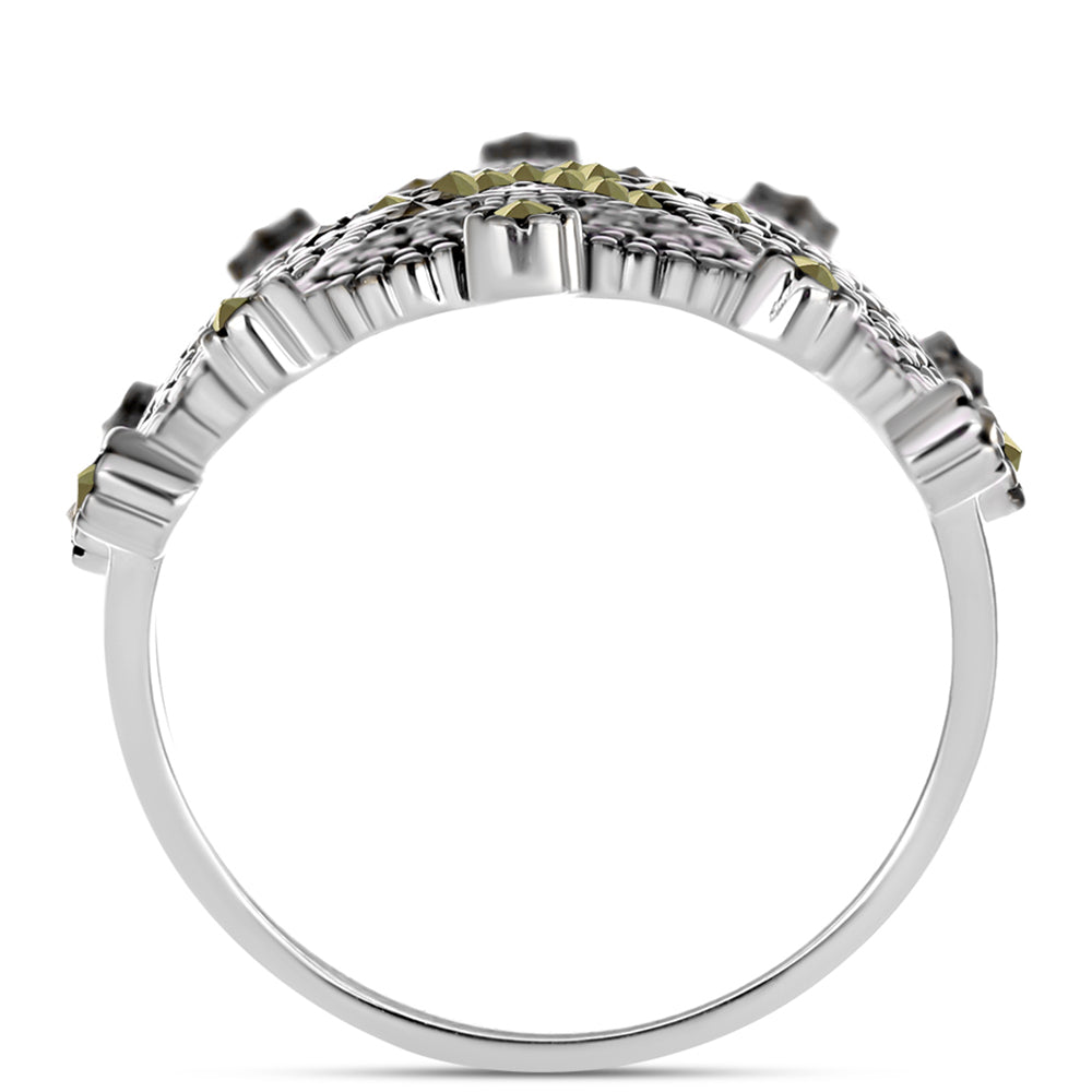 Anillo de Plata con Marcasita de Austria