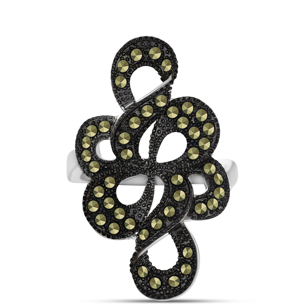 Anillo de Plata con Marcasita de Austria 1 