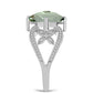 Anillo de Plata con Amatista Verde
