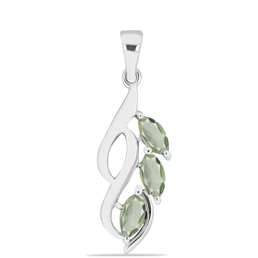 Colgante de Plata con Amatista Verde 1 