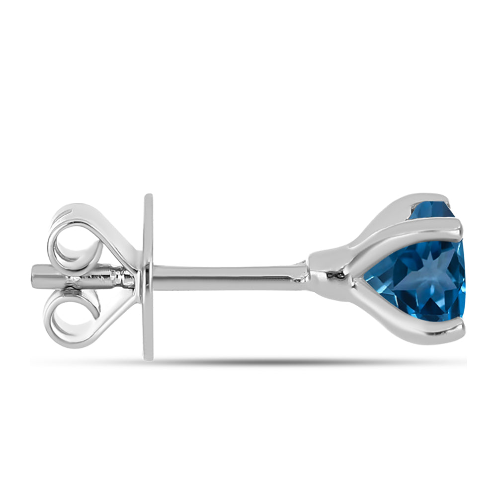 Pendientes de Plata con Topacio Azul Londres 2 