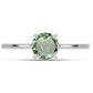 Anillo de Plata con Amatista Verde