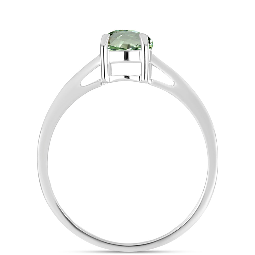 Anillo de Plata con Amatista Verde 2 