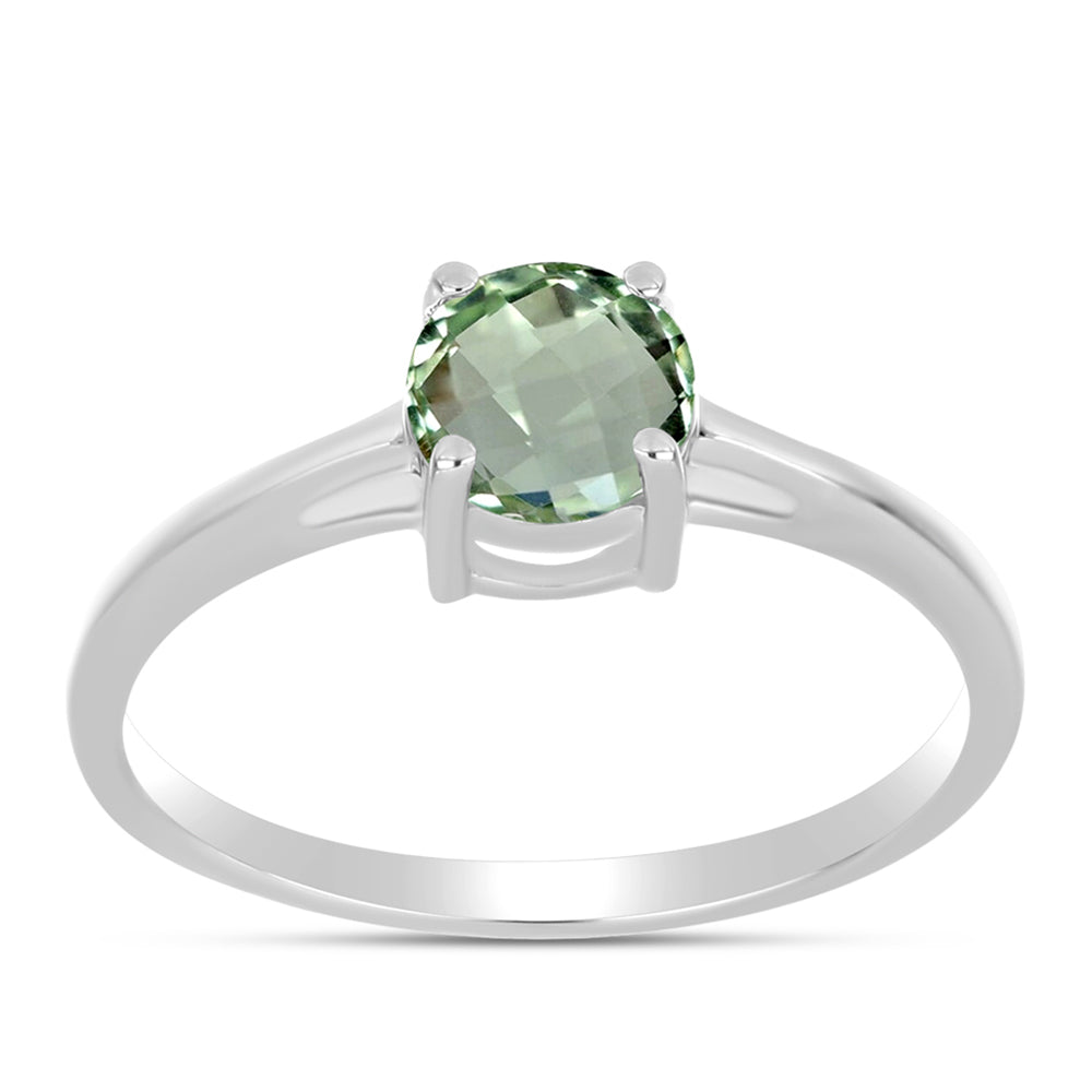 Anillo de Plata con Amatista Verde 3 