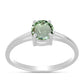 Anillo de Plata con Amatista Verde
