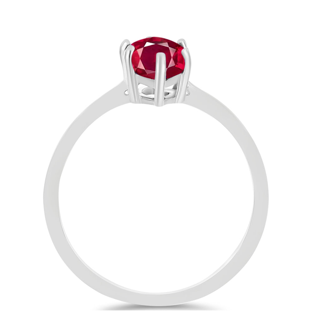 Anillo de Plata con Rubí de Madagascar