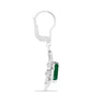 Pendientes de Plata con Calcedonia Verde