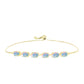 Pulsera de Plata Bañada en Oro con Ópalo Welo