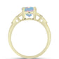 Anillo de Plata Bañada en Oro con Ópalo Welo
