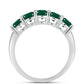 Anillo de Plata con Calcedonia Verde