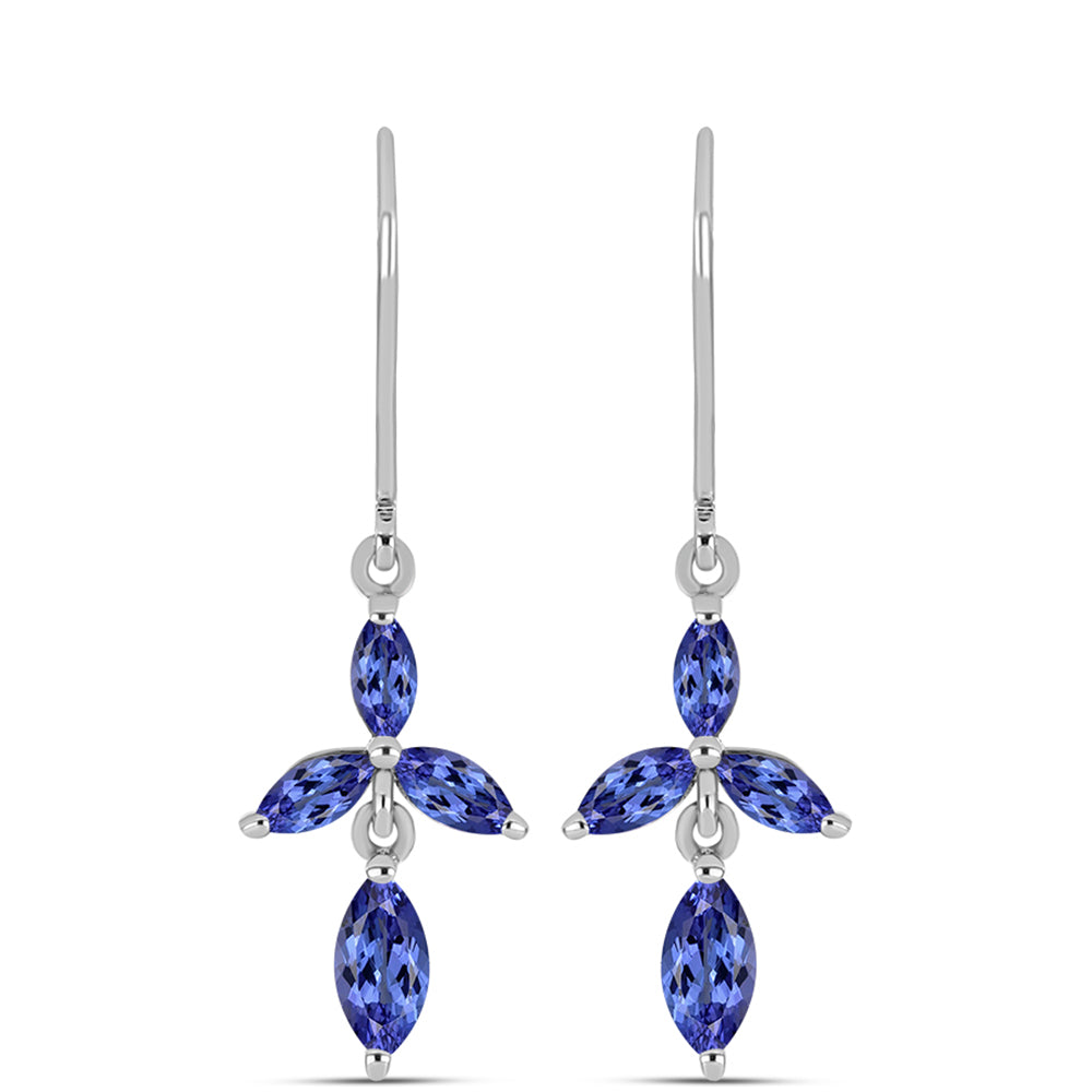 Pendientes de Plata con Tanzanita 1 