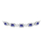 Pulsera de Plata con Tanzanita y Topacio Blanco