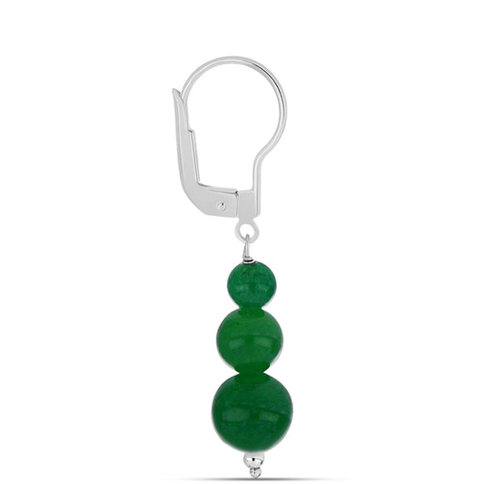 Pendientes de Plata con Cuarzo verde de Spruce Pine