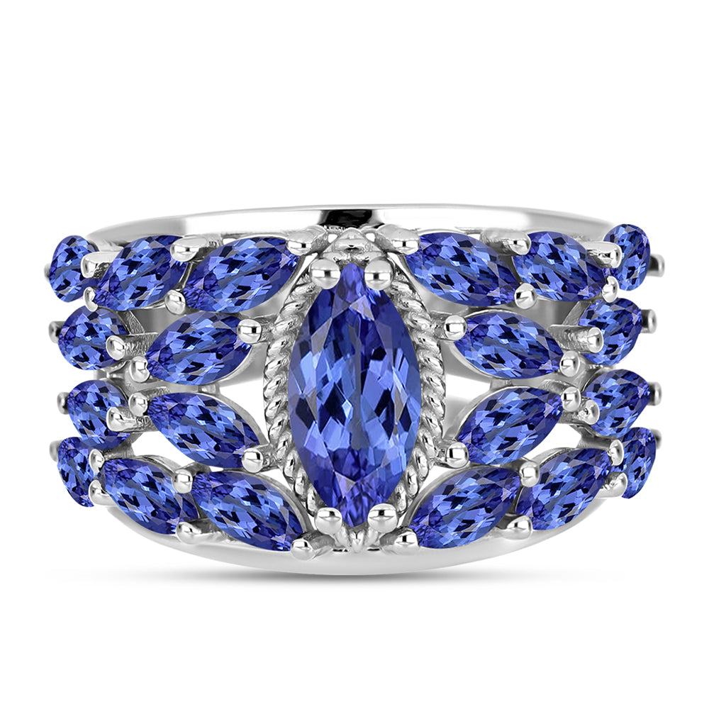Anillo de Plata con Tanzanita 1 
