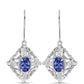 Pendientes de Plata con Tanzanita