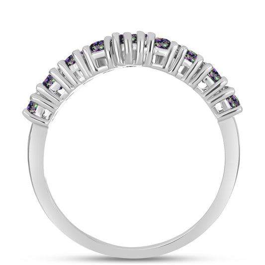 Anillo de Plata con Topacio Místico