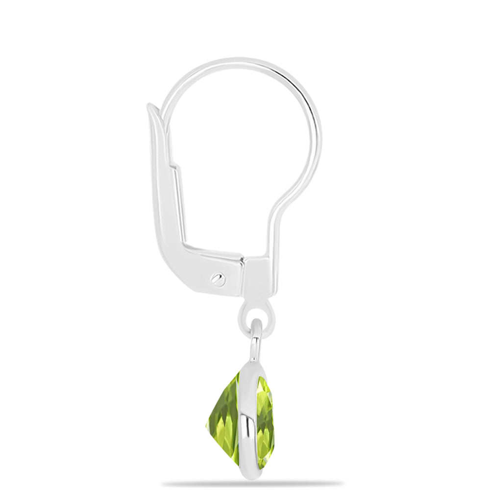Conjunto de Plata con Peridoto de Changbai y Piedra Lunar Arco Iris ( Pendientes ) 5 
