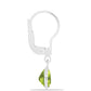 Conjunto de Plata con Peridoto de Changbai y Piedra Lunar Arco Iris ( Pendientes )