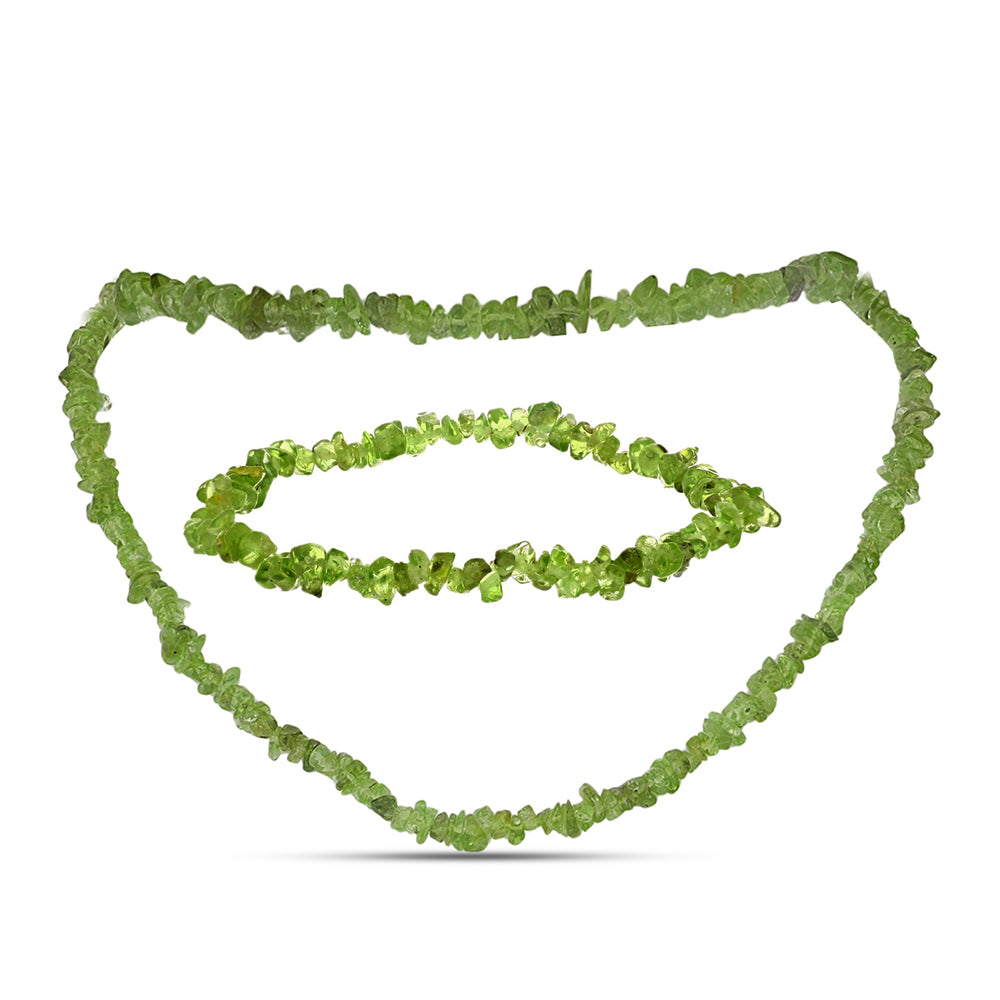 Conjunto Pepita con Peridoto de Changbai ( Collar +Pulsera ) 1 